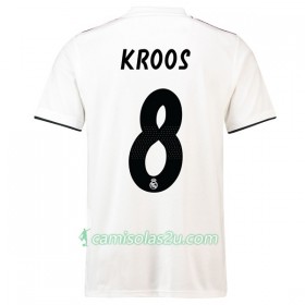 Camisolas de Futebol Real Madrid Kroos 8 Equipamento Principal 2018/19 Manga Curta